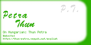 petra thun business card